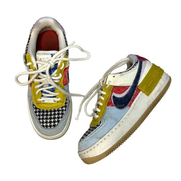 Nike Other - Nike Air Force 1 Shadow Patchwork Sail Blue Sneakers 5